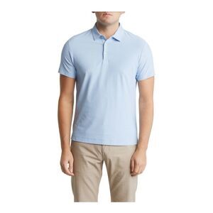 Robert Barakett Mens  Hickman Short Sleeve Blue Bell Polo Shirt Size Large